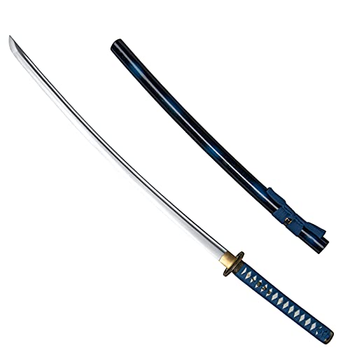 DISPATCH Handmade Samurai Sword, 40 inch 1060 High Carbon Steel, Damascus Steel, Forged Samurai Sword, Full Tang Dynasty, Clay Tempered