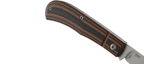 CRKT Venandi EDC Folding Pocket Knife: Lightweight Everyday Carry Knife, Slip Joint Lock, G10 Handle with SS Inlay 7100,Brown