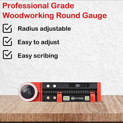 14 Inch Miter Saw Protractor Angle Finder Tools Angle Measuring Tool, Carpenter Tools 4 in 1 Compass, Multifunction Carpenter Tools Level Picture Hanging Tool Gifts for Men Husband Grandpa Dad