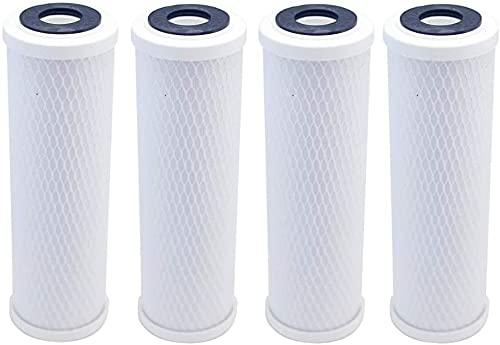 American Water Solutions Set of 4 Compatible for Water Filter GE GXWH04F, GXWH20F, GXWH20S & GXRM10 Multi-Pack, Carbon Block Replacement Cartridge