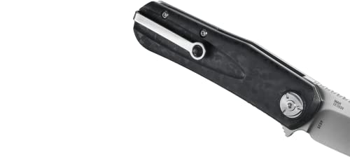 CRKT Mah-Hawk EDC Folding Pocket Knife: Assisted Opening Everyday Carry, Liner Lock, Glass Reinforced Nylon Handle with Reversible Pocket Clip 6535,Black