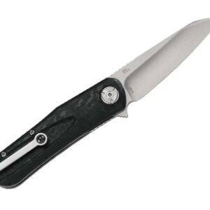 CRKT Mah-Hawk EDC Folding Pocket Knife: Assisted Opening Everyday Carry, Liner Lock, Glass Reinforced Nylon Handle with Reversible Pocket Clip 6535,Black