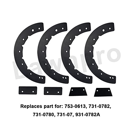 8-Pack 731-0782 Snow Blower Paddle Kit Compatible with MTD 21" Two-Cycle Single & Stage Snowblowers, Replacement for 731-0781 731-0780 721-0287 931-0782A 73-016 753-0613 (Without Hardware)