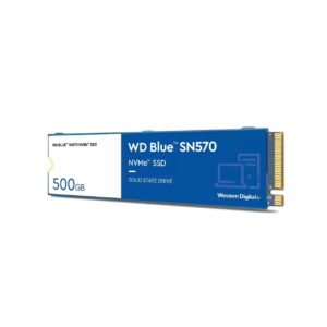 Western Digital 500GB WD Blue SN570 NVMe Internal Solid State Drive SSD - Gen3 x4 PCIe 8Gb/s, M.2 2280, Up to 3,500 MB/s - WDS500G3B0C