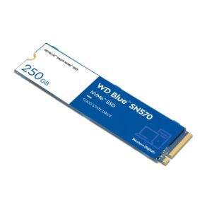 Western Digital 250GB WD Blue SN570 NVMe Internal Solid State Drive SSD - Gen3 x4 PCIe 8Gb/s, M.2 2280, Up to 3,300 MB/s - WDS250G3B0C