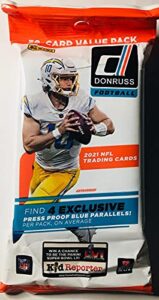 1 pack: 2021 panini donruss nfl football value pack (30 cards/pk)