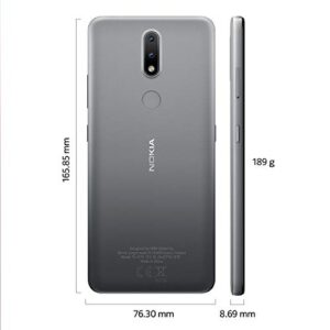 Nokia 2.4 | Android 10 | Unlocked Smartphone | 2-Day Battery | Dual SIM | 3/64 GB | 6.5-Inch Screen | Charcoal