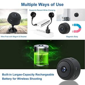 Mini Hidden Spy Camera Wireless Security WiFi Small IP Cameras Smart Home Night Virsion Magnetic Camcorder Surveillance,Built-in Battery, APP Real-time View,Indoor Outdoor Cameras, 150°Wide Angle