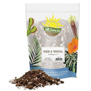 tropical house plant potting mix (8 quarts); for all types of indoor house plants
