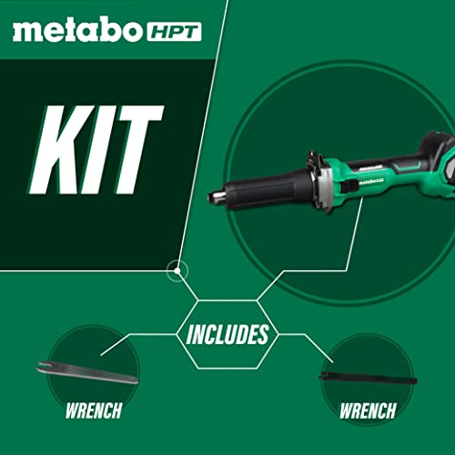 Metabo HPT 18V MultiVolt Cordless Die Grinder | Tool Only - No Battery | 2-Inch Wheel Diameter | Variable Speed | Slide Switch | GP18DAQ4