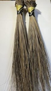 african handcrafted sweeping broom 32" long (2 pack)