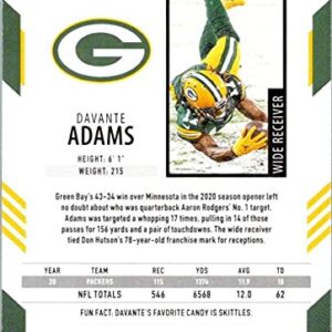 2021 Score #140 Davante Adams Green Bay Packers NFL Football Trading Card