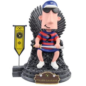 polish sausage milwaukee brewers game of thrones iron throne bobblehead mlb