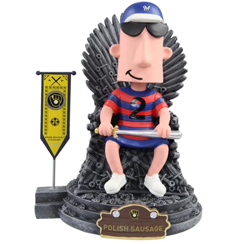 Polish Sausage Milwaukee Brewers Game of Thrones Iron Throne Bobblehead MLB