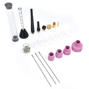 welder nozzle kit, built in filter torch accessories high temperature resistance ceramic with silicone ring for electronics for wp-9/20