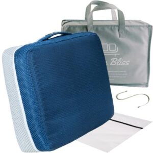 weighted hot tub booster seat for adults giftable set + accessories; 15x13 non-slip quick dry hot tub seats with study handles & washable mesh cover; bonus gift bag, laundry net, metal hook