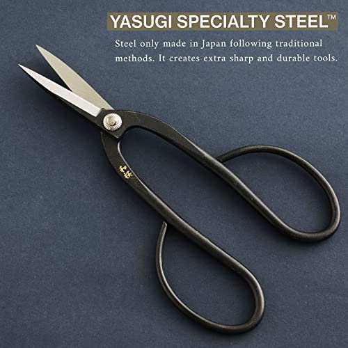 Wazakura Yasugi Steel Made in Japan Ashinaga Bonsai Scissors 8.2 in (210 mm), Pruning Shears, Japanese Gardening Tools - Yasugi Steel Ashinaga