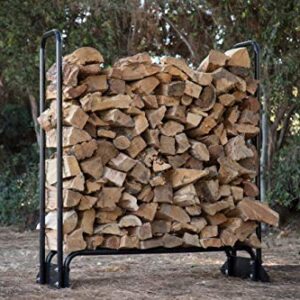 Champion Power Equipment 201163 48-Inch Firewood Heavy Duty Wood Log Rack, Weather Resistant Cover Included