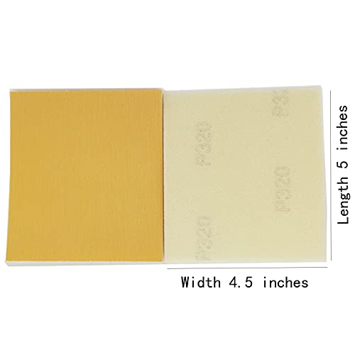 XTYML 30 Pieces of 6 Different Specifications of Sand can be Washed Reusable Sponge Sandpaper Set