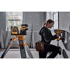 DEWALT 20V/12V MAX Laser Level Kit, Cross Line Laser and 5 Spot Laser, Green (DCLE34520G)