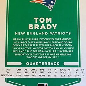 New England Patriots 2021 Donruss Factory Sealed Team Set with Tom Brady Plus a Rated Rookie Card of Mac Jones #255