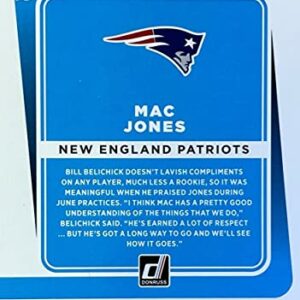 New England Patriots 2021 Donruss Factory Sealed Team Set with Tom Brady Plus a Rated Rookie Card of Mac Jones #255