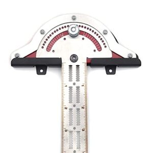 HTTMT- 13" Woodworker Edge Ruler 0-70°Adjustable Protractor Angle Finder Two Arm Carpentry Ruler Measure Layout Tool [P/N: ET-TOOL041-15-RAW]…