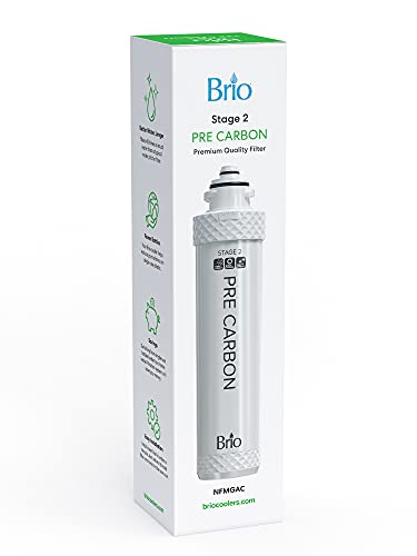 Brio Quick-Change Water Cooler Filter Cartridge - Stage-2: Pre Carbon - for Brio 300 Series, Brio 500 Series, CLPOU520UVF4, CLPOU520UVF4BLK