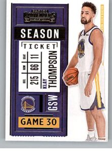 2020-21 panini contenders season ticket #72 klay thompson golden state warriors nba basketball trading card