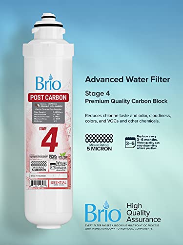 Brio Water Cooler Filter Replacement - Stage-4: Post Carbon Block - for Brio model CLPOUROSC420RO