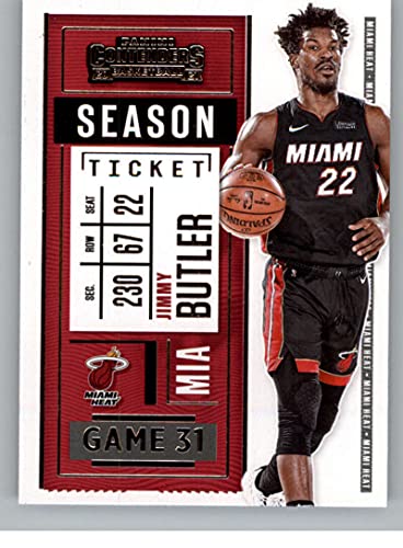 2020-21 Panini Contenders Season Ticket #36 Jimmy Butler Miami Heat NBA Basketball Trading Card