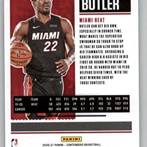 2020-21 Panini Contenders Season Ticket #36 Jimmy Butler Miami Heat NBA Basketball Trading Card