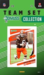 cleveland browns 2021 donruss factory sealed 11 card team set with nick chubb and 4 rated rookie cards plus