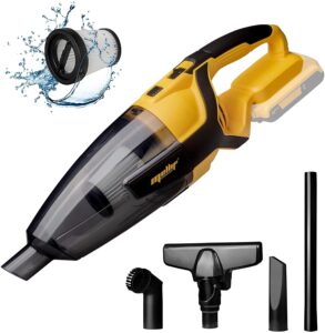 mellif cordless vacuum for dewalt 20v max battery, handheld electric power vacuum cleaner for hardwood floor carpet pet hair car (no battery)