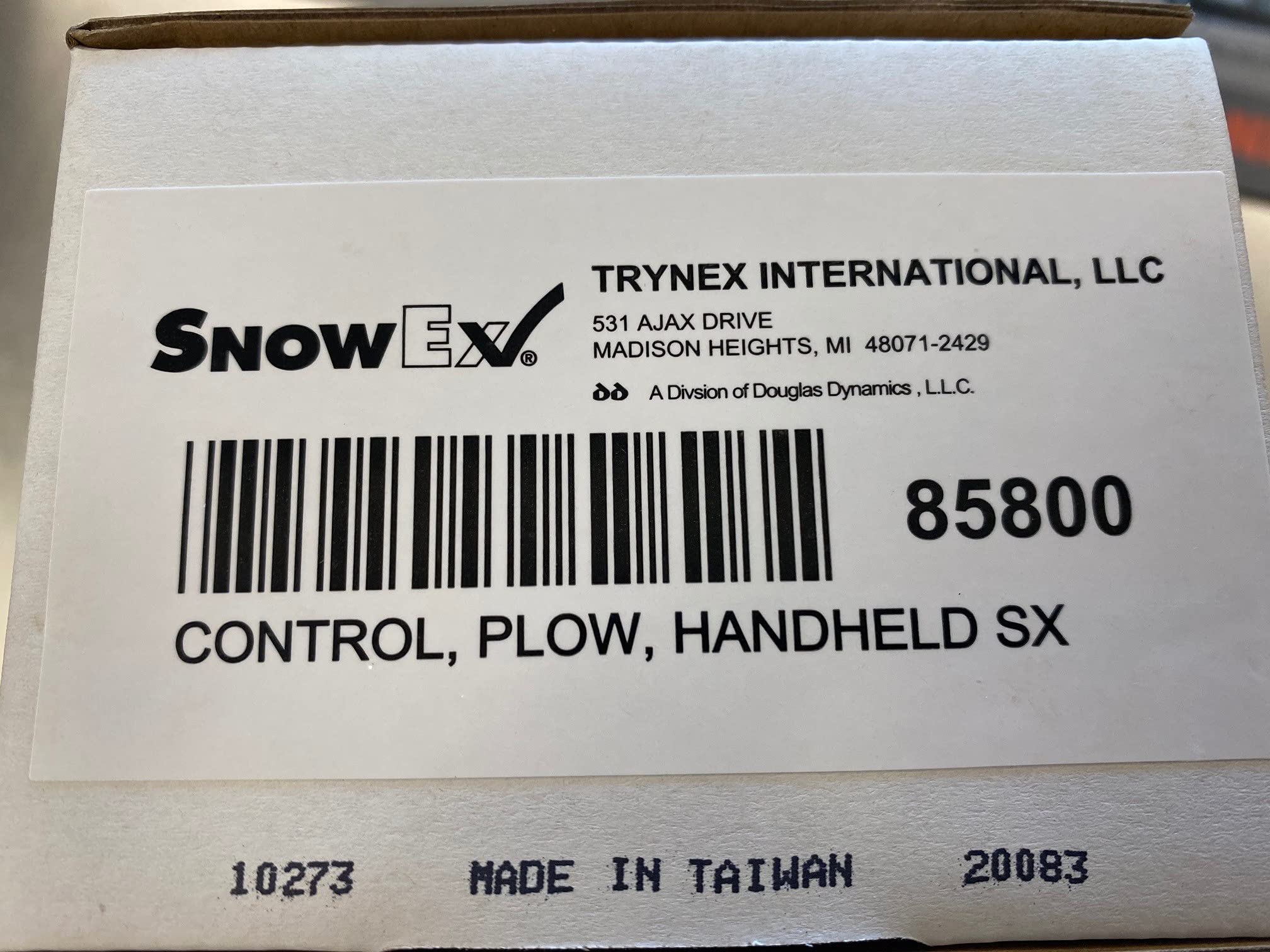 SnowEx Control, PLOW, Handheld SX