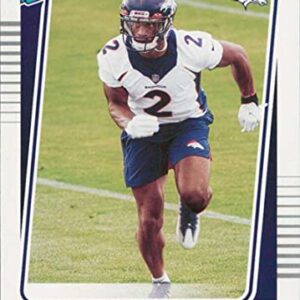 Denver Broncos 2021 Donruss Factory Sealed 10 Card Team Set featuring a Rated Rookie Card of Patrick Surtain II