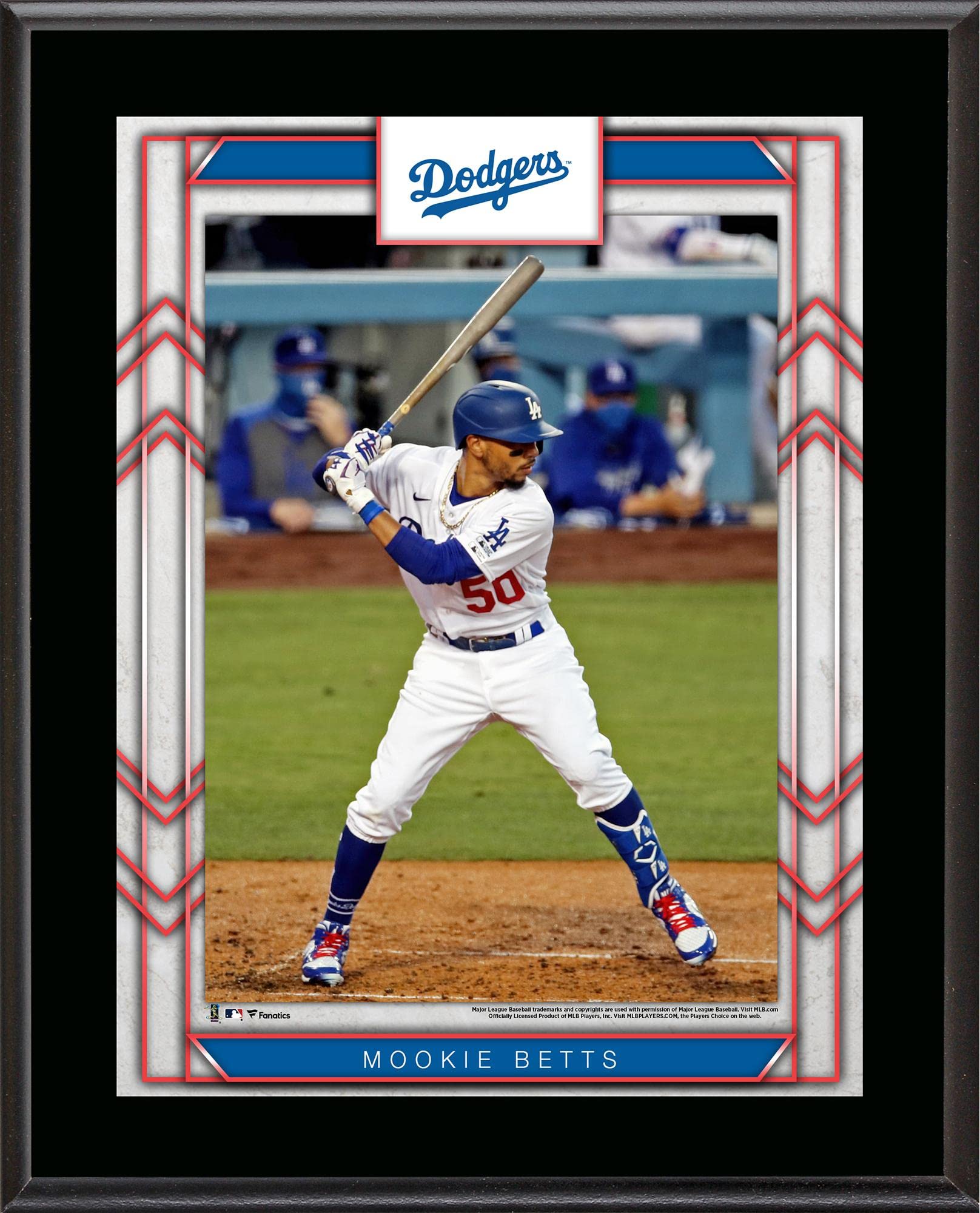 Mookie Betts Los Angeles Dodgers 10.5" x 13" Sublimated Player Plaque - MLB Player Plaques and Collages