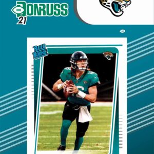 Jacksonville Jaguars 2021 Donruss Factory Sealed 13 Card Team Set with Trevor Lawrence Rated Rookie Card #251