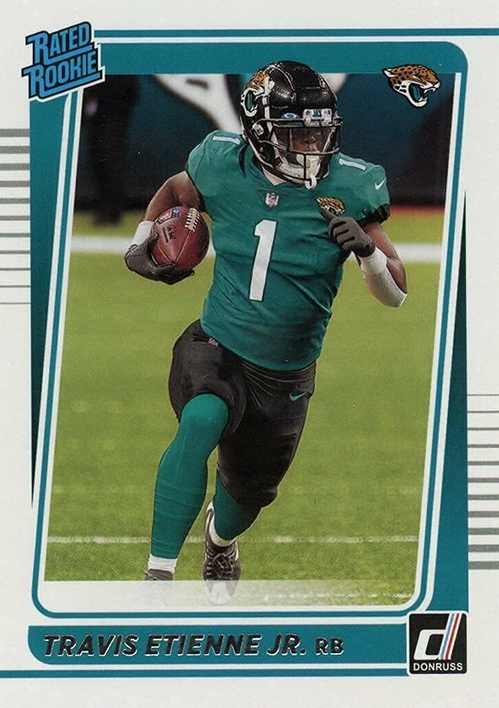 Jacksonville Jaguars 2021 Donruss Factory Sealed 13 Card Team Set with Trevor Lawrence Rated Rookie Card #251