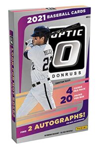 2021 panini donruss optic baseball hobby box (20 pks/bx)