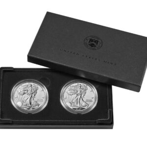 2021 Two-Coin Set Designer Edition American Eagle Silver Reverse Proof $1 Reverse Proof US Mint