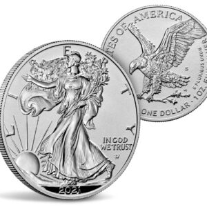 2021 Two-Coin Set Designer Edition American Eagle Silver Reverse Proof $1 Reverse Proof US Mint