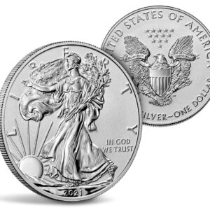 2021 Two-Coin Set Designer Edition American Eagle Silver Reverse Proof $1 Reverse Proof US Mint