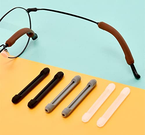 Soft Silicone Eyeglass Temple Tips Sleeve Retainer, 8 Pairs Eyeglass Ear Grip Eyeglass Anti-slip Eyeglass Strap Holder for Reading Glasses Sunglasses Eyeglasses