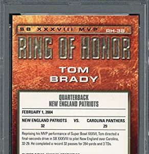 Tom Brady 2004 Topps Chrome Ring Of Honor Football Card #RH-38 Graded PSA 9