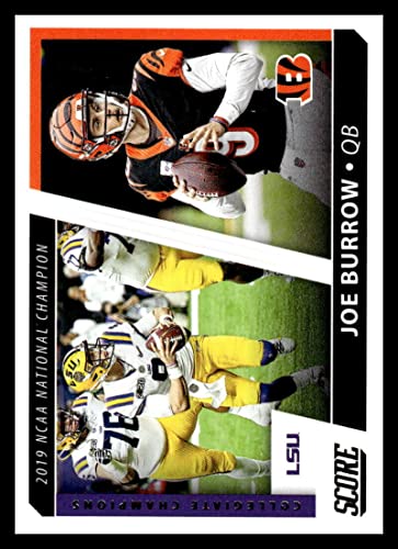 2021 Score Collegiate Champions #1 Joe Burrow Cincinnati Bengals/LSU Tigers NFL Football Trading Card