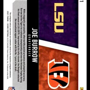 2021 Score Collegiate Champions #1 Joe Burrow Cincinnati Bengals/LSU Tigers NFL Football Trading Card