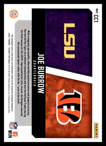 2021 Score Collegiate Champions #1 Joe Burrow Cincinnati Bengals/LSU Tigers NFL Football Trading Card