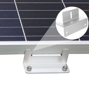 GLEEJON 16Pack Solar Panel Mounting Brackets, Solar Panel Mounting Z Brackets Kit with Nuts and Bolts for RV Camper, Boat, Wall and Other Off Gird Roof Installation, Solar Panel Mounting Hardware