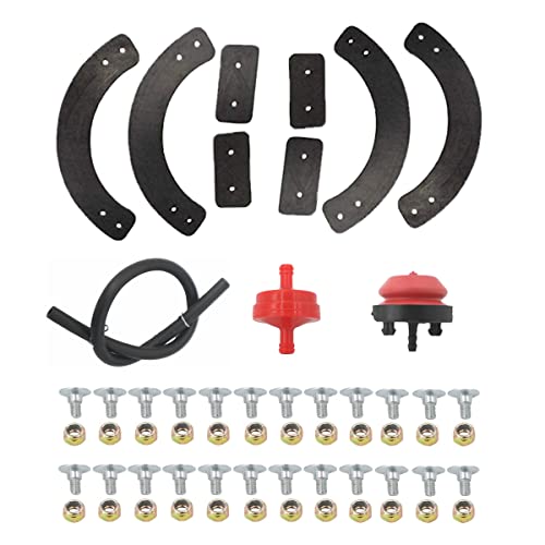 Chacarbtu Snowblower Paddles Rubber for MTD 753-04472 735-04032 735-04033 753-0447 Snow Blower with Hardware Kit